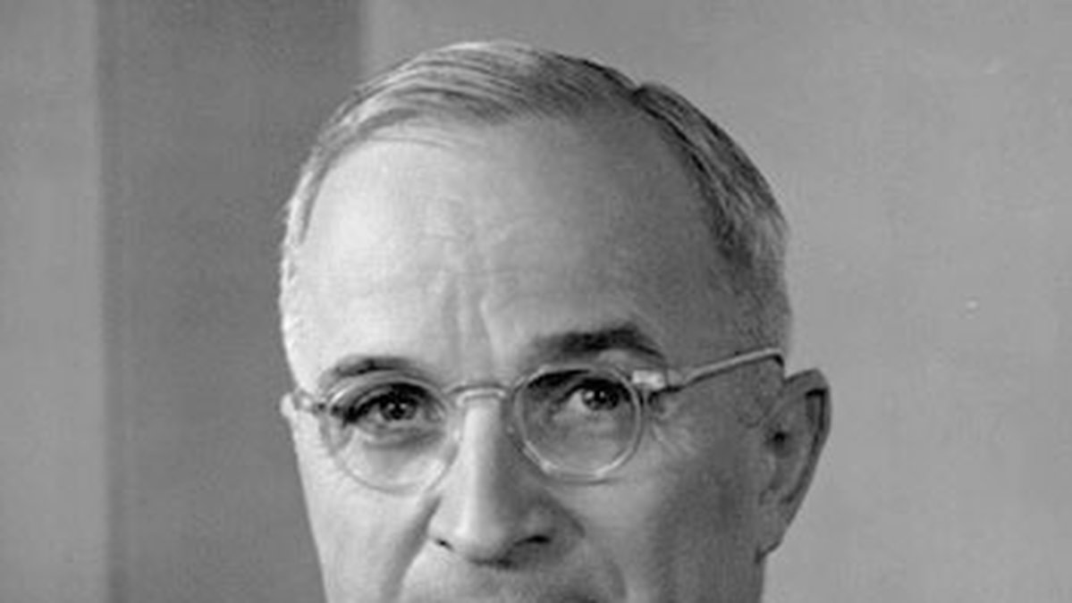Harry S. Truman. President mellan åren 1945-1953.